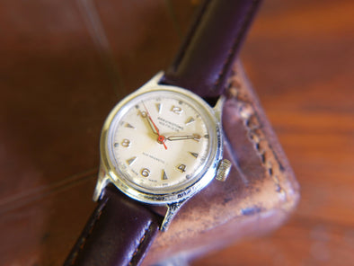 Vintage Bravingtons Wetrista with Dennison case Mens Watch - Working