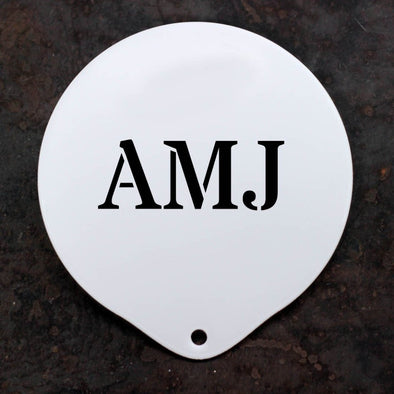 Personalised Monogram Coffee Stencil - PersonalisedGoodies.co.uk
