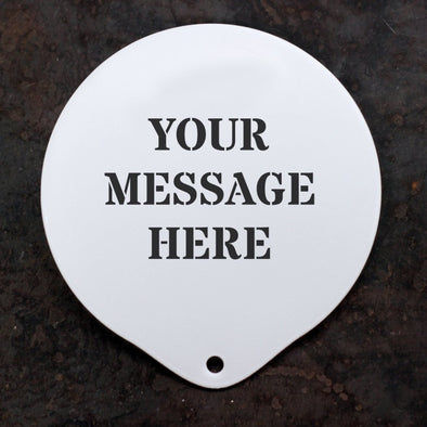 Personalised Coffee Stencil Message - PersonalisedGoodies.co.uk