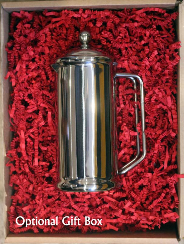 Personalised 4 cup Stainless Steel Cafetiere.