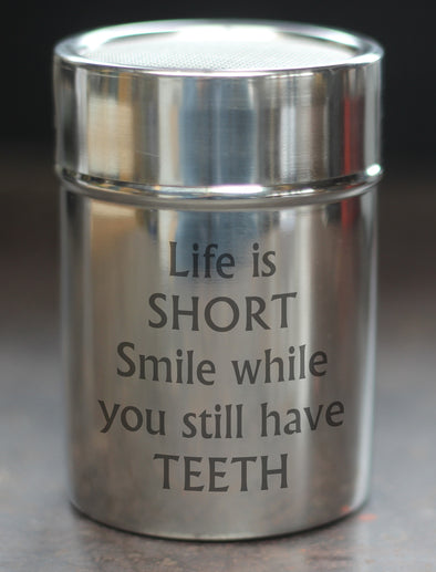 Life is Short Chocolate Shaker - PersonalisedGoodies.co.uk