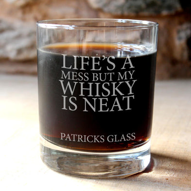 Personalised Tumbler 'Lifes a Mess'