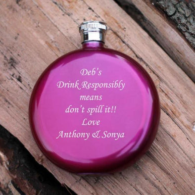 Personaliesd Pink Hip flask