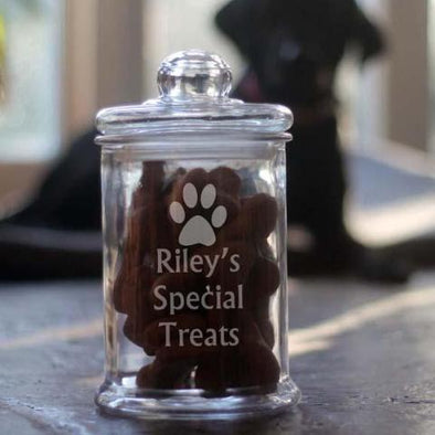 Personalised Dog Treat Jar with packet of Bonio's INCLUDED!!!